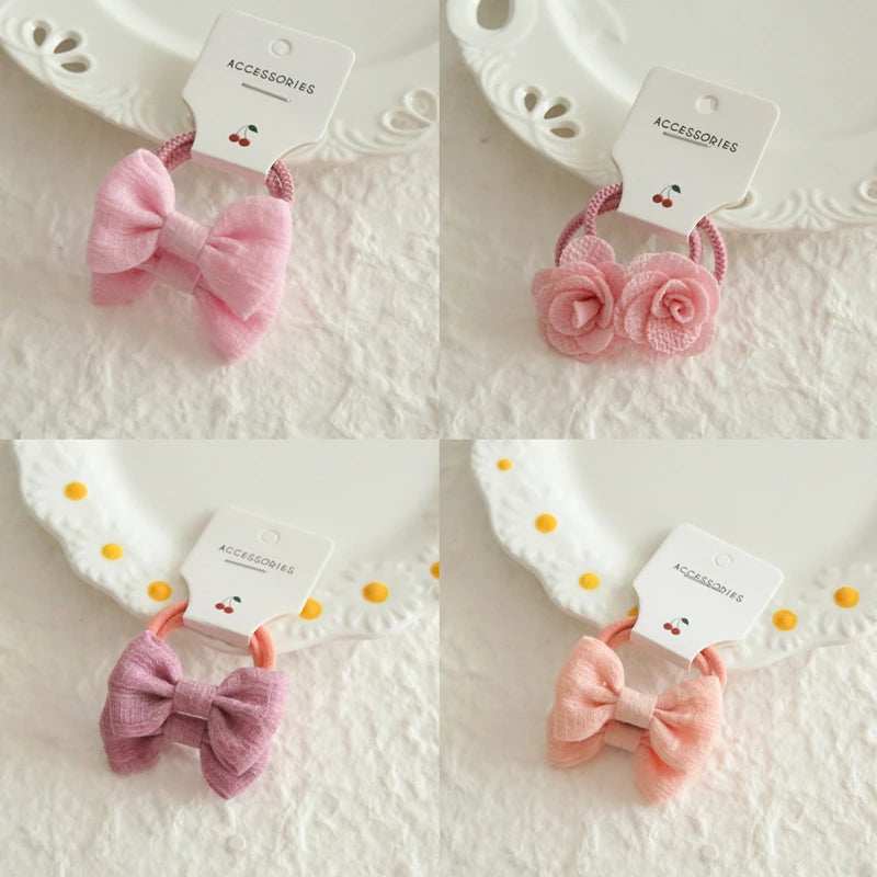 Children's Headwear Hair Accessories for girls, Elastic Hair Bow for baby, Cute Hair ties, Lovely Hair Rope