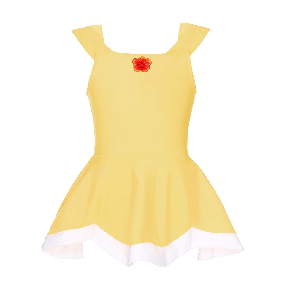 Baby girls swimsuit and kids beach swimsuit, Princess collection, 2 piece swimsuit