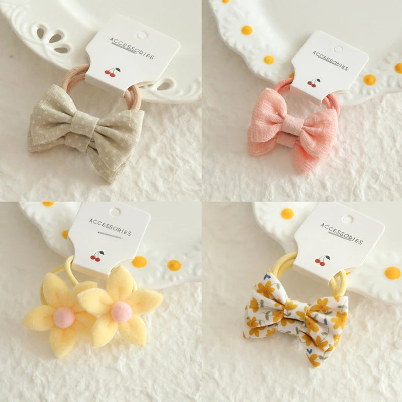 Children's Headwear Hair Accessories for girls, Elastic Hair Bow for baby, Cute Hair ties, Lovely Hair Rope