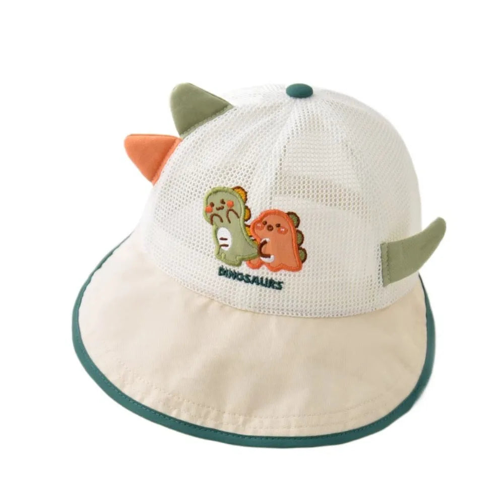 Thin Children's Mesh Basebal Hat Large-Brim Sunshade Kids Summer Sun Hat Korean Style Comfortable Baby Duckbill Hat Outdoor