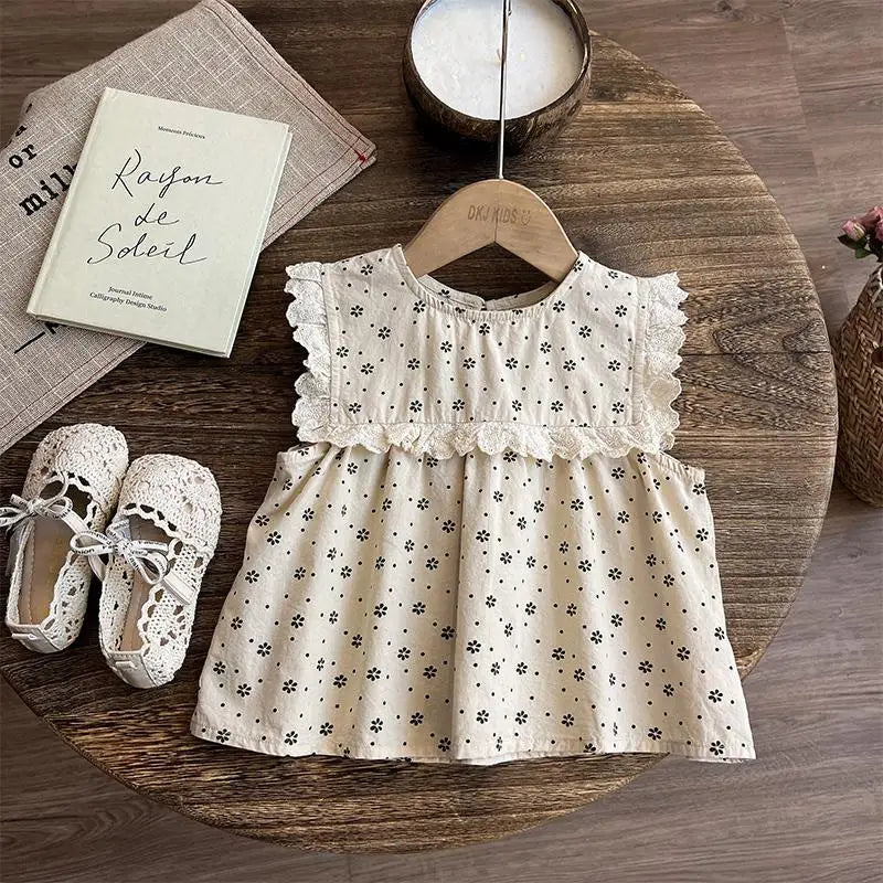 Children's Clothing Sets Floral Print Sleeveless Top + Shorts 2pcs Sets Toddler Girl Clothes Kids Clothes for Girls
