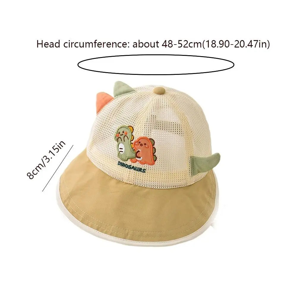 Thin Children's Mesh Basebal Hat Large-Brim Sunshade Kids Summer Sun Hat Korean Style Comfortable Baby Duckbill Hat Outdoor