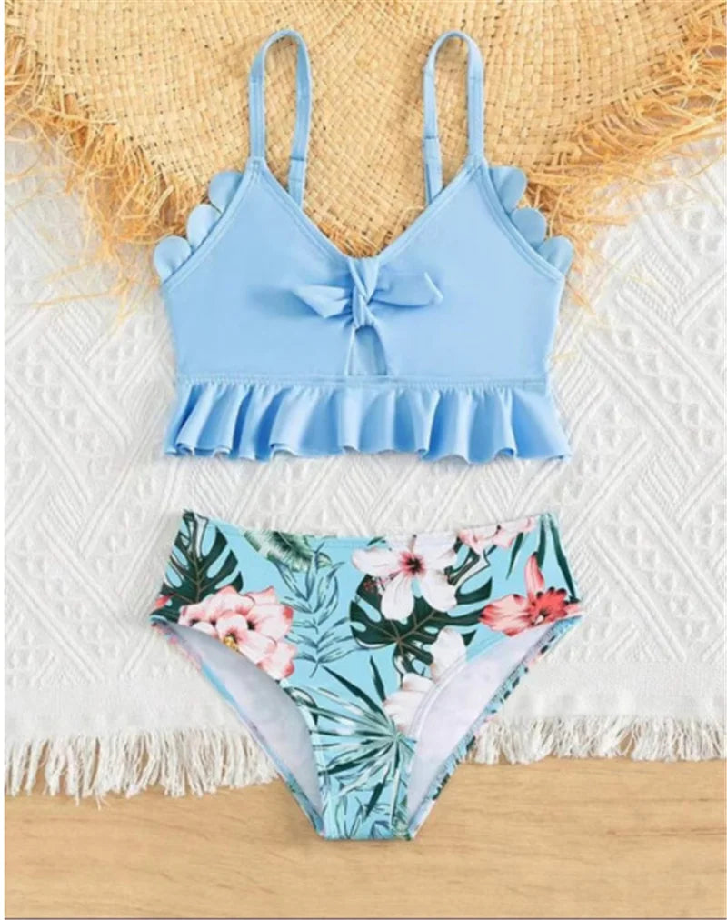 Family Matching Swimwear Sets Mother Daughter Father Son Swimwear Trunks Mom Girls Bikini Swimsuit Dad Boys Beach Family Clothes
