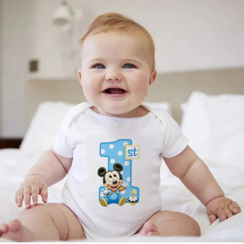 It's My 1st Birthday Baby Boy Clothes Short-sleeved First Birthday Party Clothing 100% Cotton Baby Boys Outfits