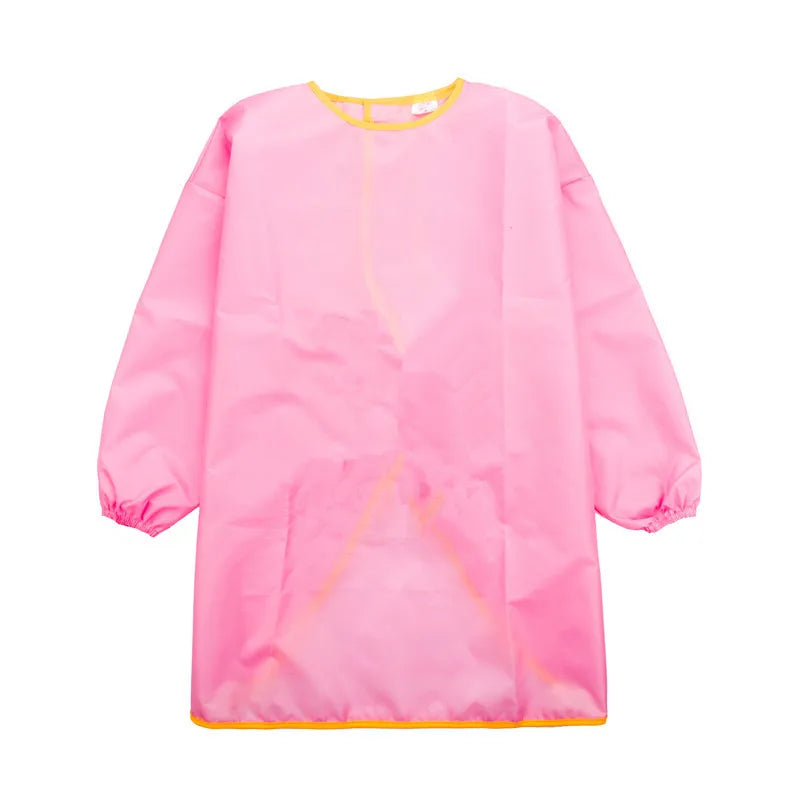 Baby Boys Girls Feeding Bibs Long Sleeve Apron Waterproof for Kids School Painting Drawing Children DIY Art Scraft Smock