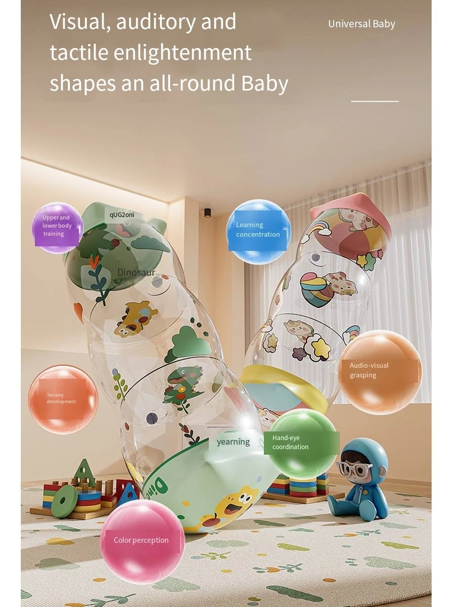 Inflatable Crawling Roller Toy for infants  toddlers  practice crawling Development Sensory Toys 0 12 Months