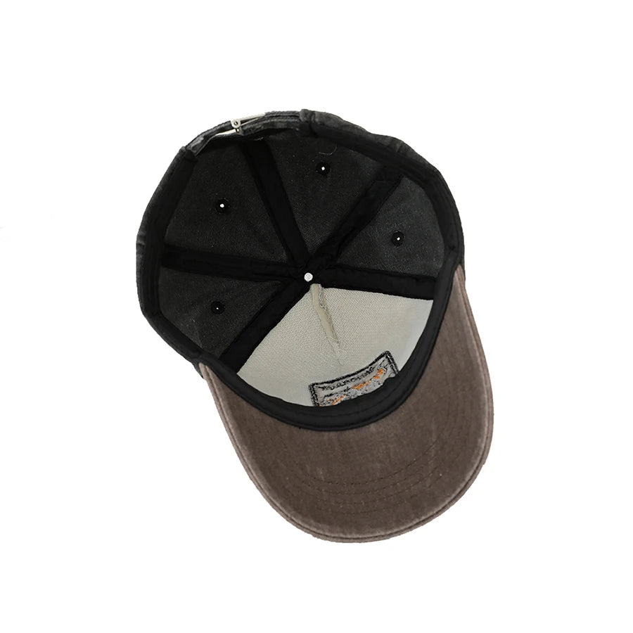 Summer Outdoor Washed Denim Sun Hat For kids Boys Girls Cartoon Dinosaur Embroidery Baby Baseball Cap Vintage Snapback Caps