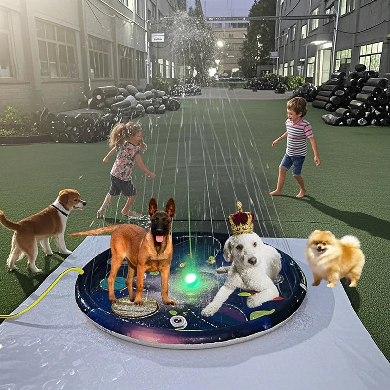 Outdoor Children's Water Sprayer, 3-in-1 Water Play Mat and Baby Swimming Pool Suitable for Toddlers, 60inch Water Toys, Suitable for Boys and Girls Aged 1 to 5 Years, Water Play Mat