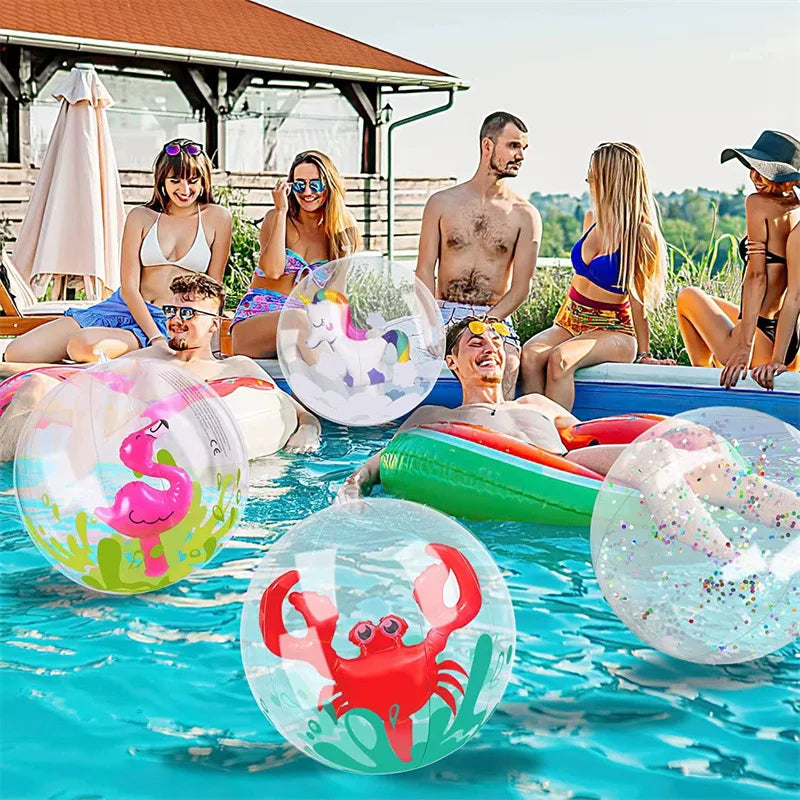 Swimming Pool Toys Unicorn Flamingo Inflatable Toys Beach Ball Float Swimming Ring Summer Water Pool Party Accessories
