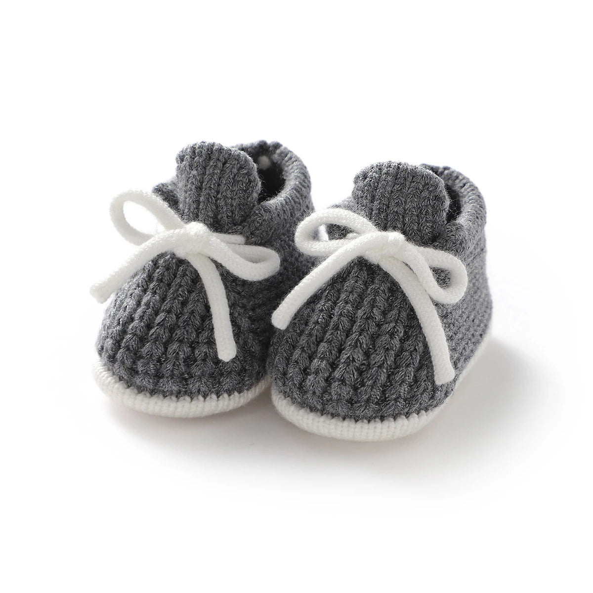 Baby First Walkers Soft Soled Newborn Boys Girls Crib Prewalkers Handmade Knitted Infant Toddler Anti-Slip Footwear Shoes 0-12m