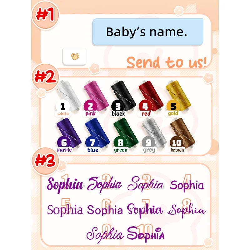 Hand Embroidered Name Pacifier Clip Holder Personalized Fabric Pacifier Clip with Wooden Clip for Babies Baby Shower Gift