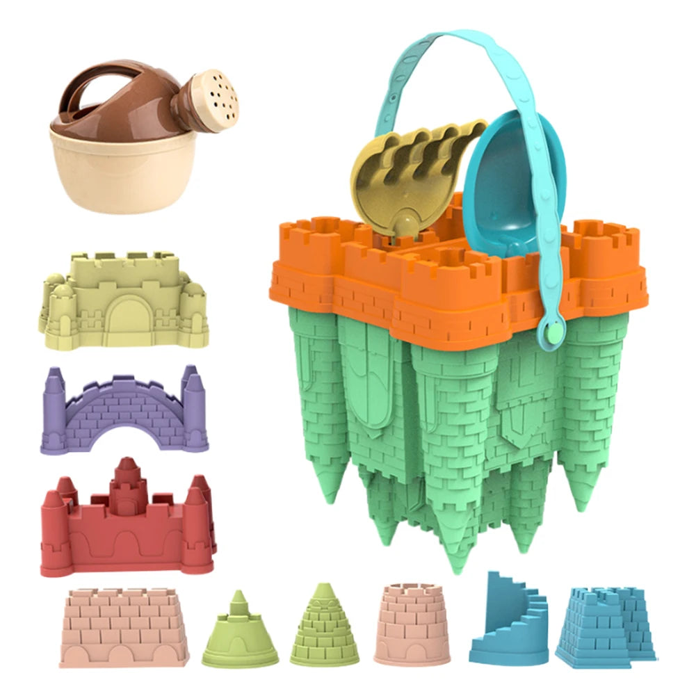 Beach Castle Bucket Play Sand Set Toys Sand Scoop Children Summer Hobbies Water Fun Beach Toys for Kids Family Interactive Toys