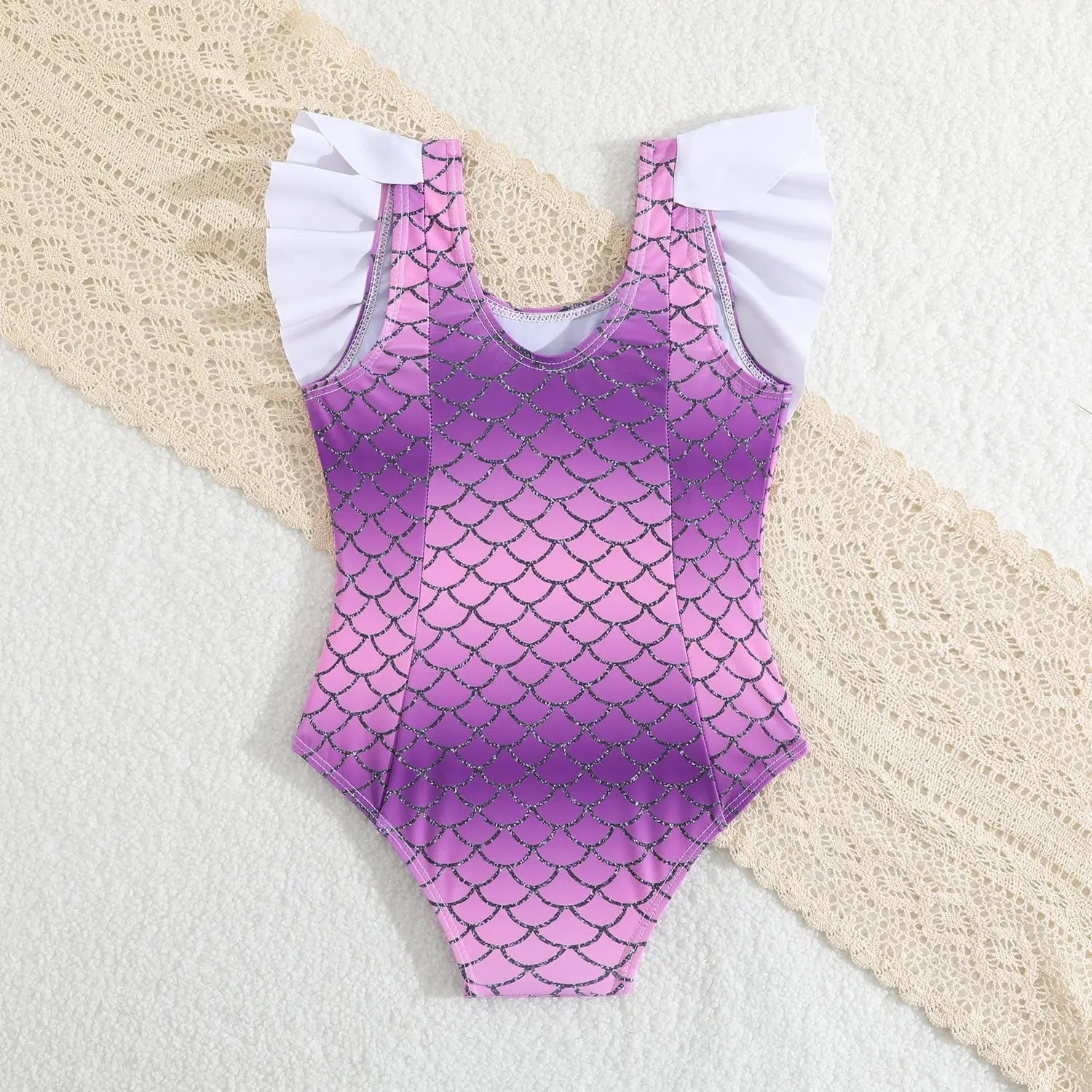2026 Summer Children Swimsuit 2-8Years Girls Swimsuit Infant Baby Cute Cartoon Sleeveless Bikini Briefs One-piece Swimsuit