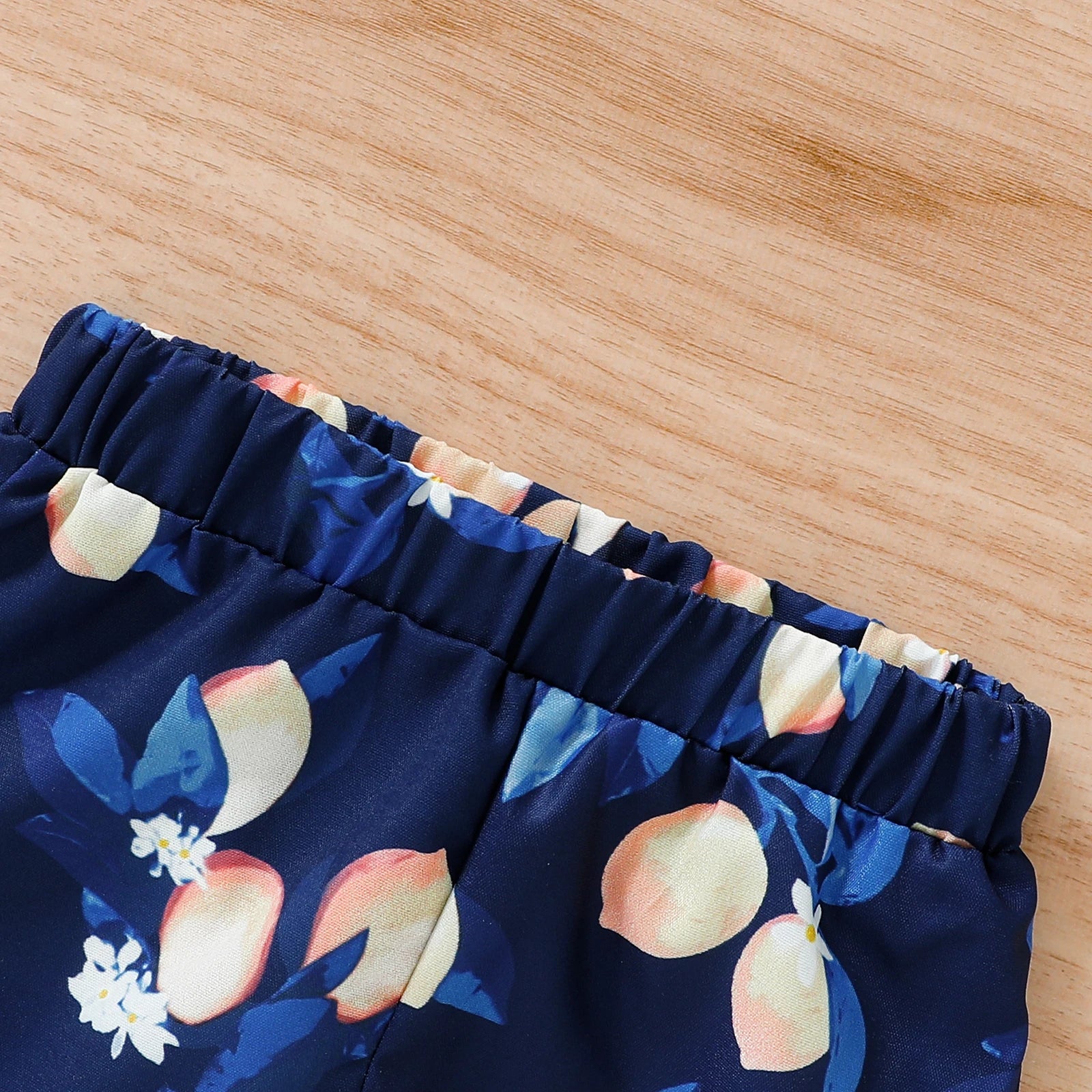 Summer Boys' Energy Set Bright Yellow Sleeveless Vest + Dark Blue Watermelon Print Shorts Two-Piece Set for Active Kids