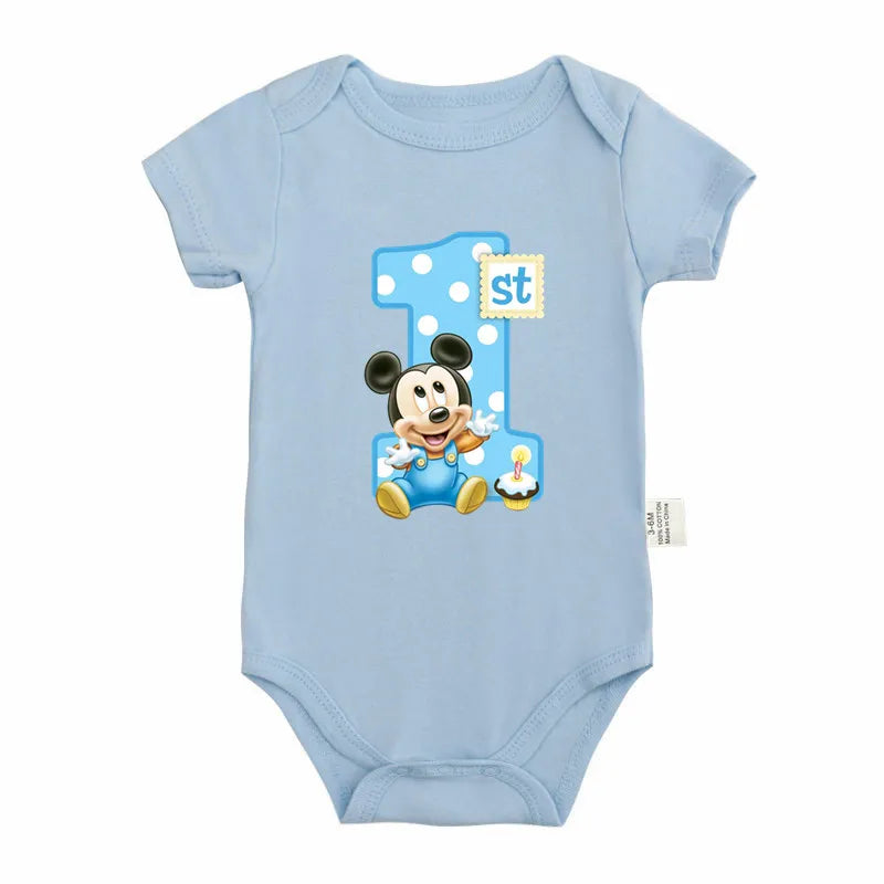 It's My 1st Birthday Baby Boy Clothes Short-sleeved First Birthday Party Clothing 100% Cotton Baby Boys Outfits