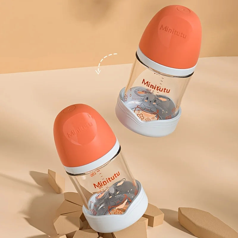 Newborn Feeding Bottle Glass Bottle for Baby Infants Toddlers Water Formula Breast Milk Supplement