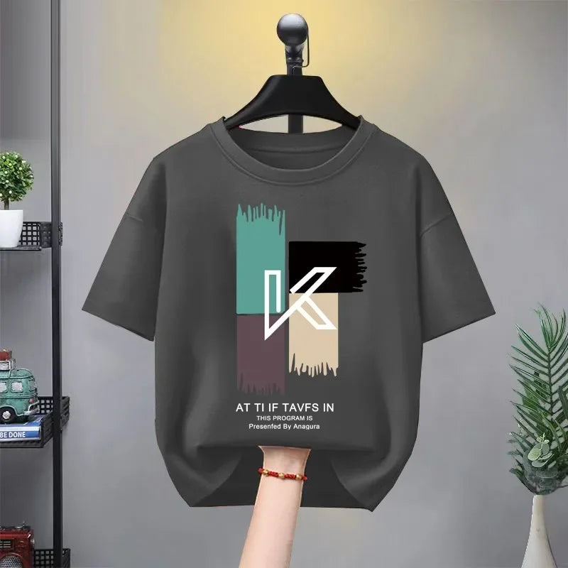 Boys Girls 100% Cotton T-shirt Summer Wear Baby Sports Cartoon Tees Trendy Printing  T Thin Soft Crew Children's Clothes New