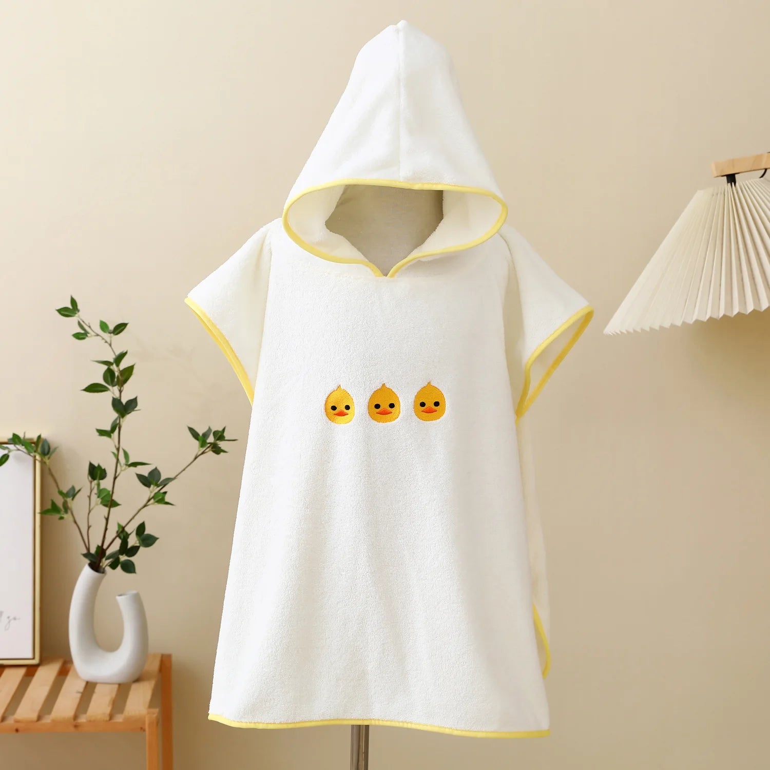 Baby Bath Towel Hooded Soft Coral Velvet Child Bathrobe Cute Cartoon Animal Warm Toddler Sleeping Swaddle Wrap Towel Blanket
