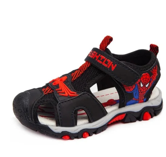 Boys Sandals  Summer Kids Beach Shoes Children Shoes Cartoon Spiderman Boys Shoes Baby Sandals Soft Toddler Kids Sandals