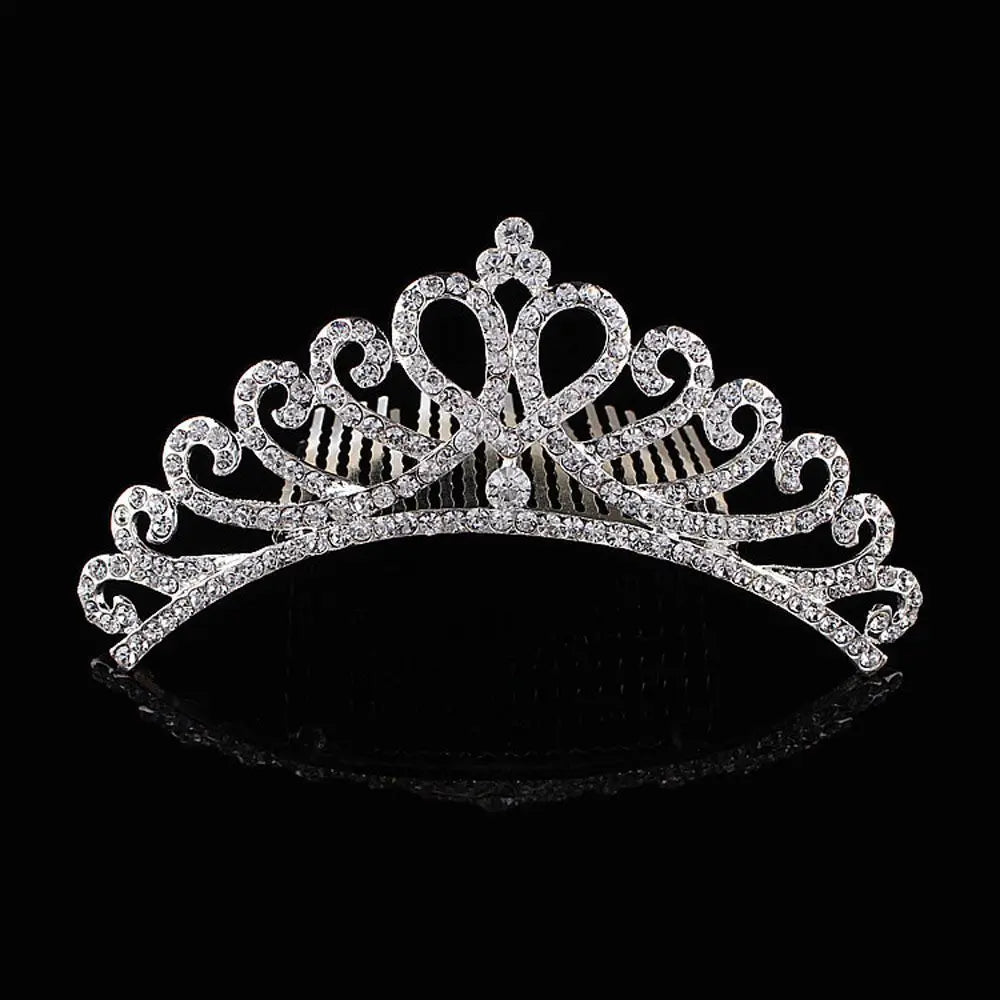 Children Stylish Hair Comb Sweet Headband Tiara Shiny Headwear Wedding  Jewelry Hair  Styling Accessories Fashion Accessories
