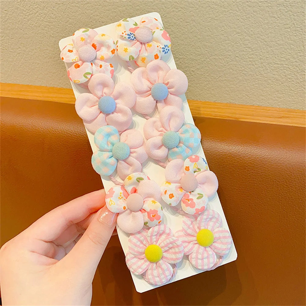 Girls Exquisite Sweet Flower Hair Tie Small Rubber Band Children'S Hair Rope Baby Cute Headwear Hair Accessories Kids Headband