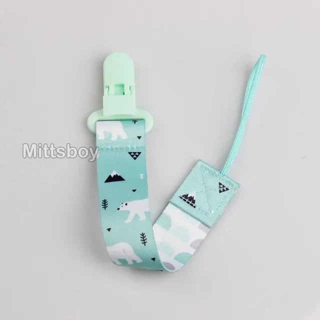 Baby Custom Name Silicone Beads Flower Ring Pacifier Clips Safe Teething Chains Teether Eco-friendly Dummy Beech Clips Holder