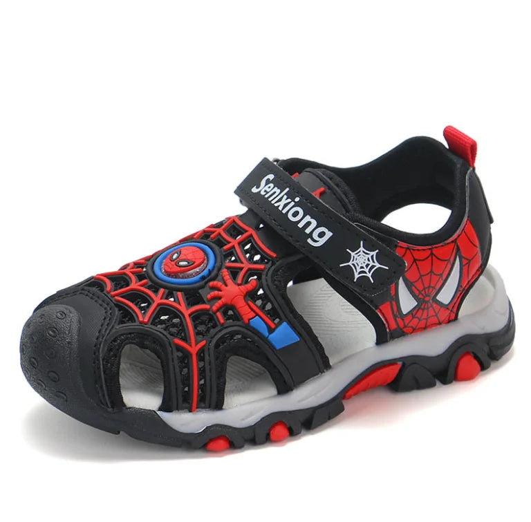 Boys Sandals  Summer Kids Beach Shoes Children Shoes Cartoon Spiderman Boys Shoes Baby Sandals Soft Toddler Kids Sandals