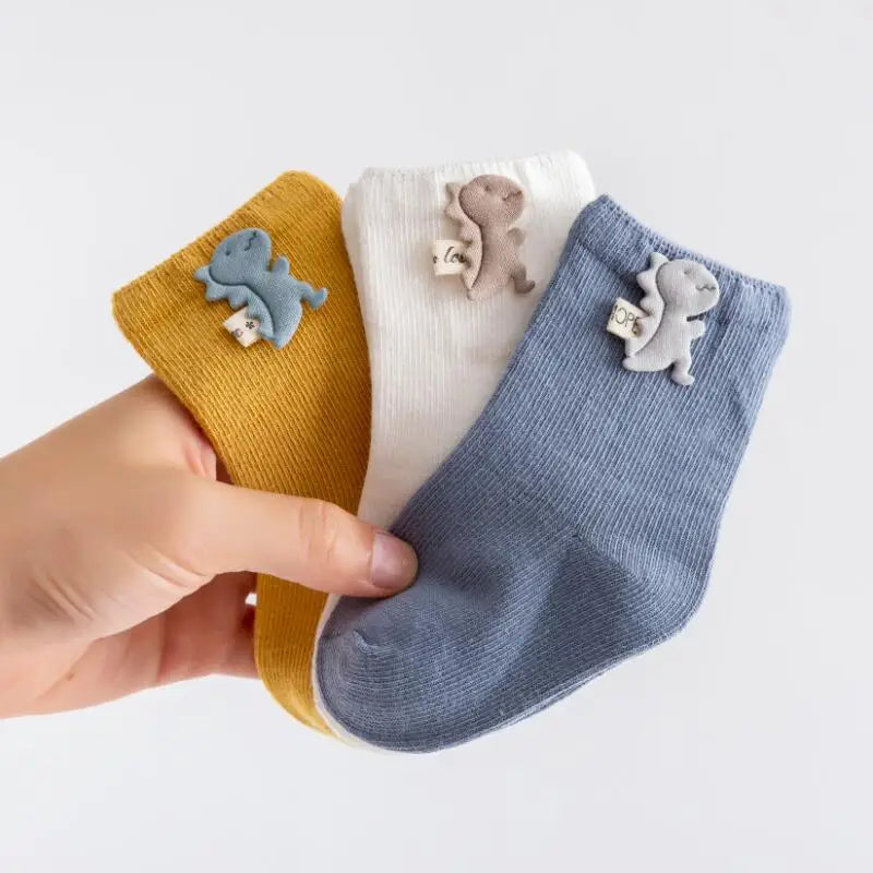 3 Pairs/Lot Baby Cotton Socks Boy Socks Girl Socks Newborn Soft Socks Kids Clothing