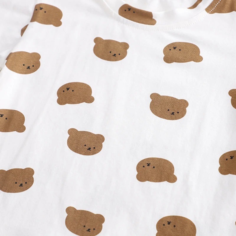 Summer Fashion Baby Boys Girls Clothes Sets T-shirt + Panties or Strap skirt 1-5T Toddler Casual Clothing Suits