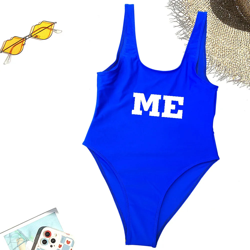 2-7 Years MiNi Me Baby Toddlers Kids Bathing Suits Mom And Daughter Matching One-Piece Swimsuit Mommy&Baby Girl Swimwear