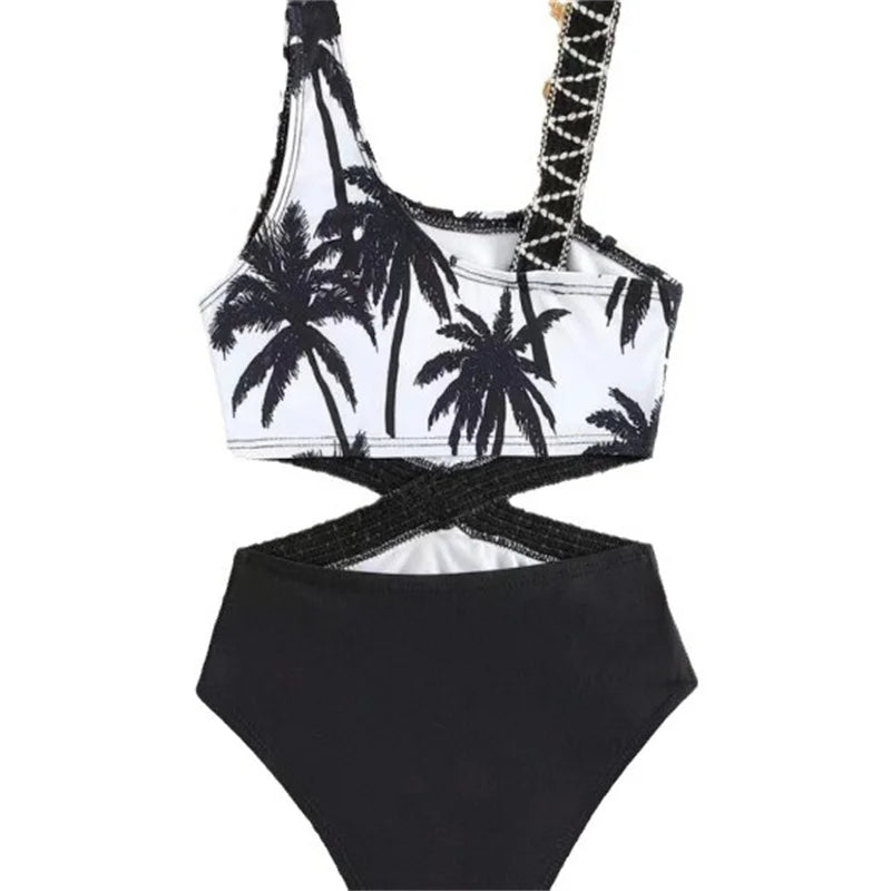 Mother Daughter Swimwear Father Son Swimsuit  Family Matching Suits Summer Bikini New Kids Prints Clothes Boys Beach Shorts