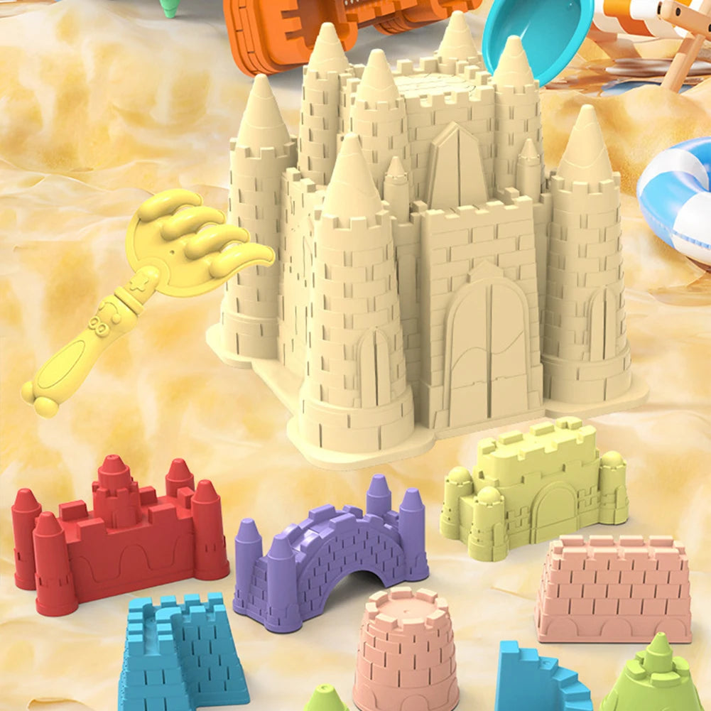 Beach Castle Bucket Play Sand Set Toys Sand Scoop Children Summer Hobbies Water Fun Beach Toys for Kids Family Interactive Toys