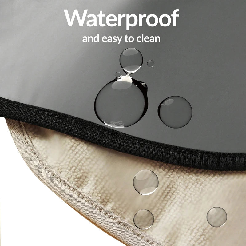 3Pcs/4Pcs Terry Cloth Waterproof Bibs for Babies Feeding Bibs Soild Color Waterproof Towel Kids Bandanas Burp Cloths