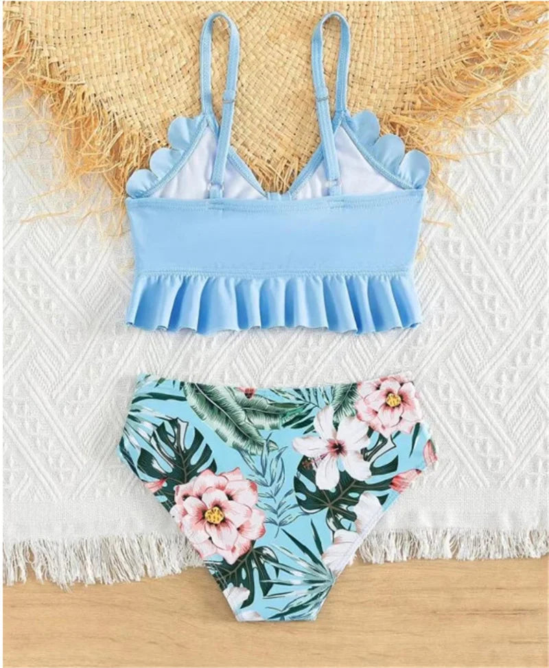 Family Matching Swimwear Sets Mother Daughter Father Son Swimwear Trunks Mom Girls Bikini Swimsuit Dad Boys Beach Family Clothes