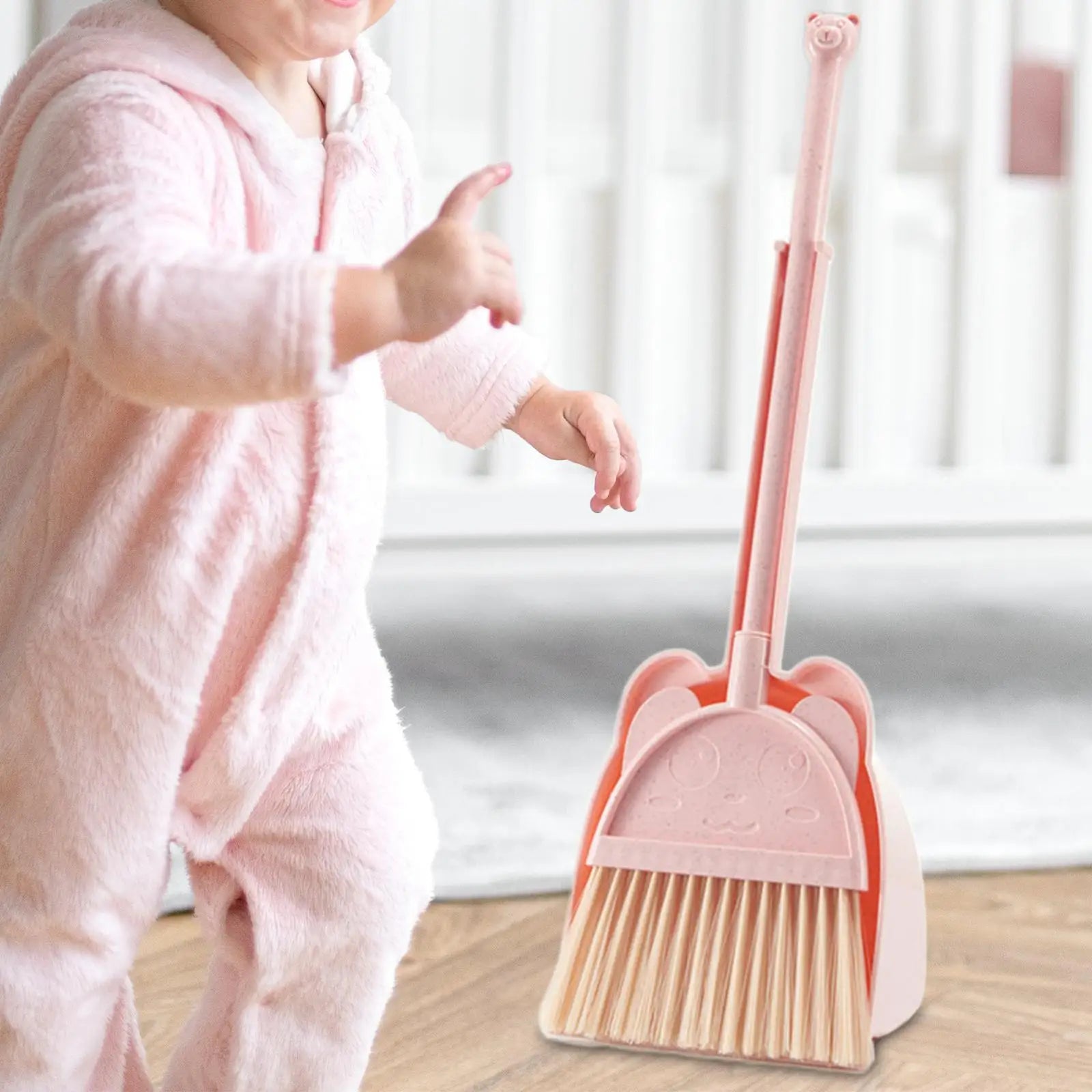 Mini Broom with Dustpan Toddlers Cleaning Toys Set for Boys Birthday Gifts