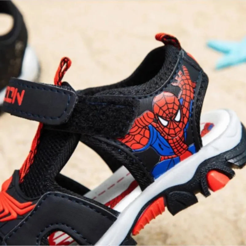 Boys Sandals  Summer Kids Beach Shoes Children Shoes Cartoon Spiderman Boys Shoes Baby Sandals Soft Toddler Kids Sandals