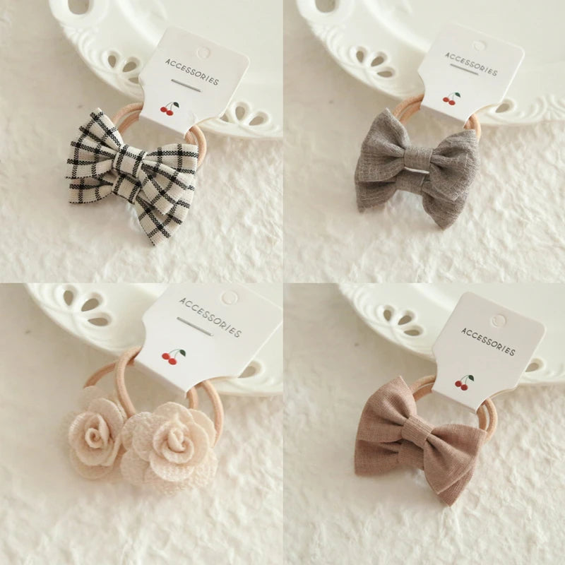 Children's Headwear Hair Accessories for girls, Elastic Hair Bow for baby, Cute Hair ties, Lovely Hair Rope