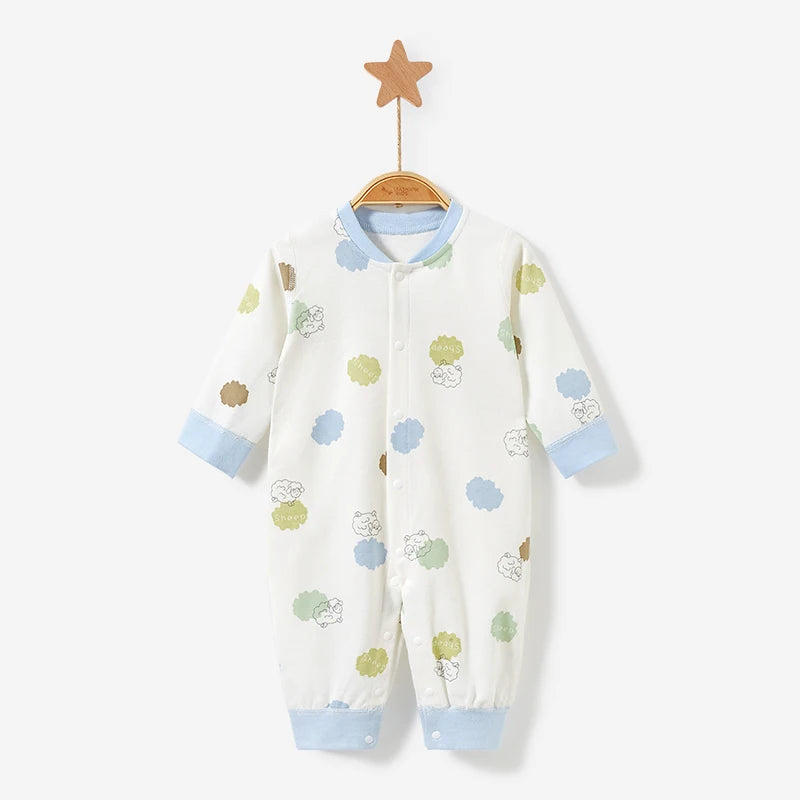 Unisex Baby Bodysuit 100% Cotton, Cute Colorful Prints, Soft Seamless All Seasons, Snug Fit Onesie 0-18M