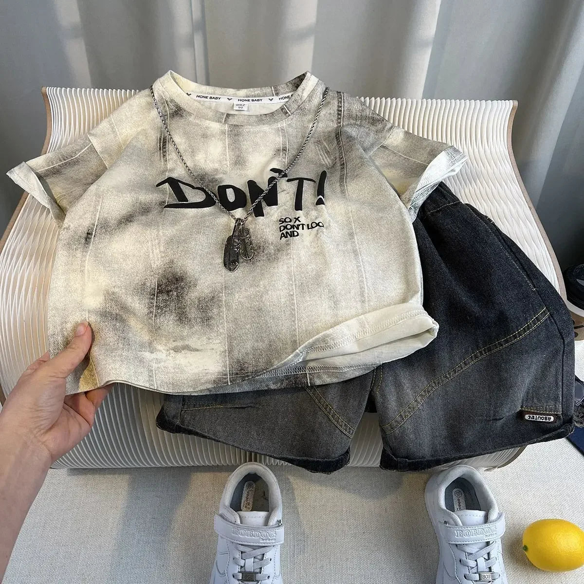 Summer Baby Boy Clothes Sets Cotton Cartoon Casual T-Shirt Shorts 2PCS Children's 2025 New Top & Bottom Sets Fashion Kids Suit