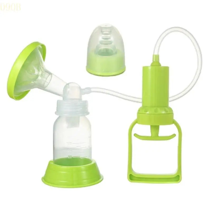 090B Handpulled Breast Pump Portable Milk Extractors & Feeding Bottle 125ml Capacity