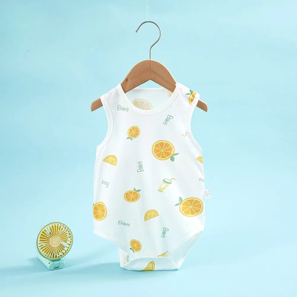 2026 New In Summer Infant Newborn Baby Girls Boys Sleeveless Cloth Cotton Outfits Kids Casual Bodysuits
