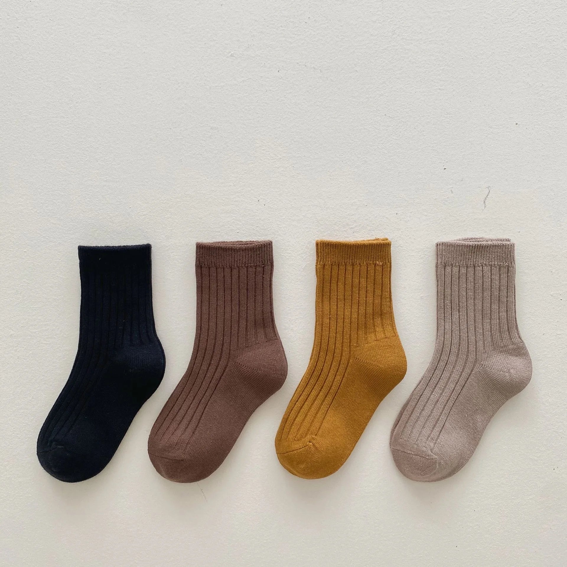 4 Pairs Cotton Kids Boys Girls Socks Children Baby Toddler Sport Socks School Students Spring Autumn Soft Fashion Mid Tube Socks