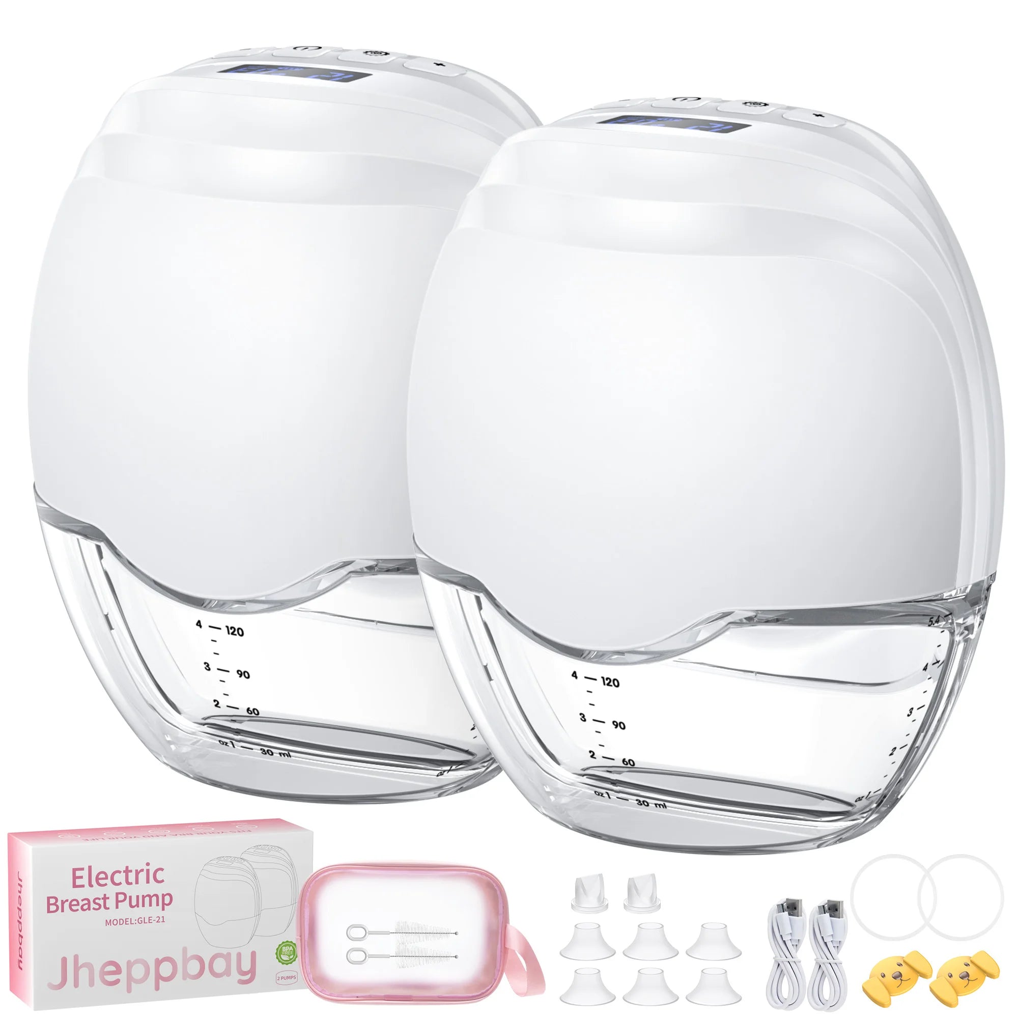 Hands Free Breast Pump Electric Wearable Breast Pump 3 Modes & 12 Levels Portable Wireless Breast Pump Low Noise Breastfeeding