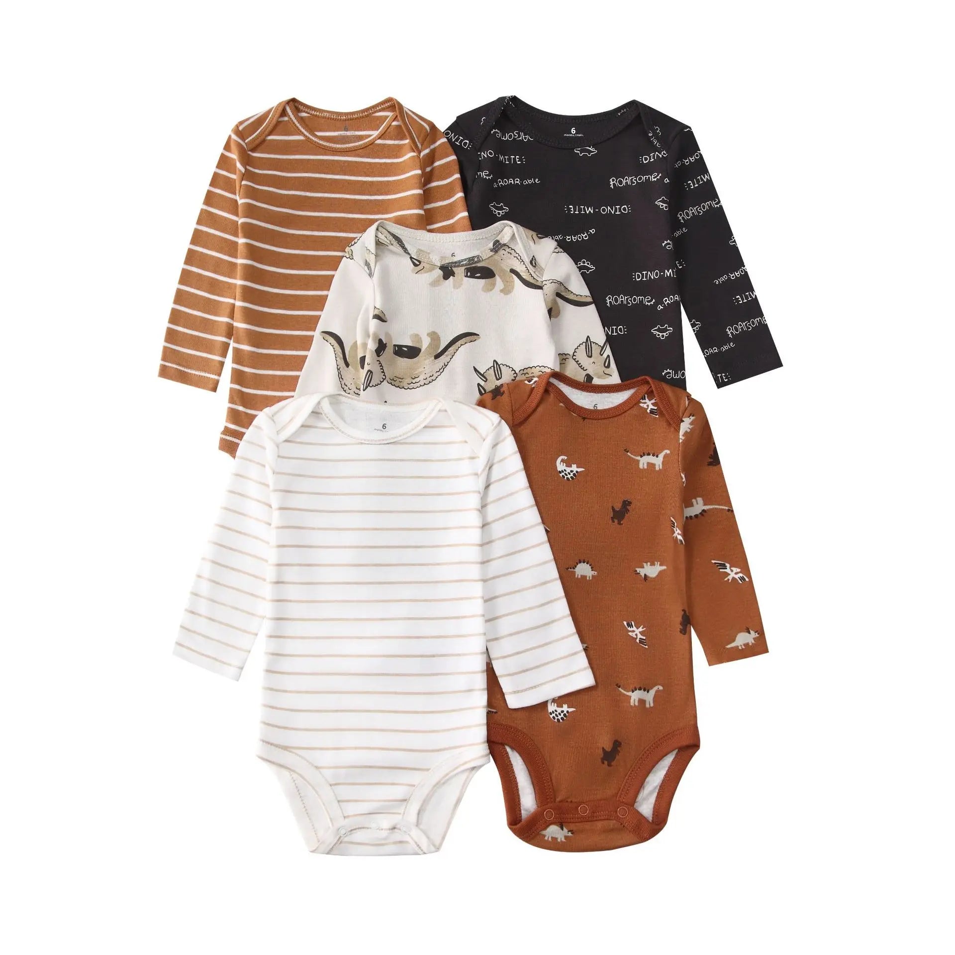 100% Cotton Soft Breathable Baby Bodysuits Long Sleeve Newborn Infant Boys Girls Onesies Rompers Bebe Clothes Baby Shower Gifts
