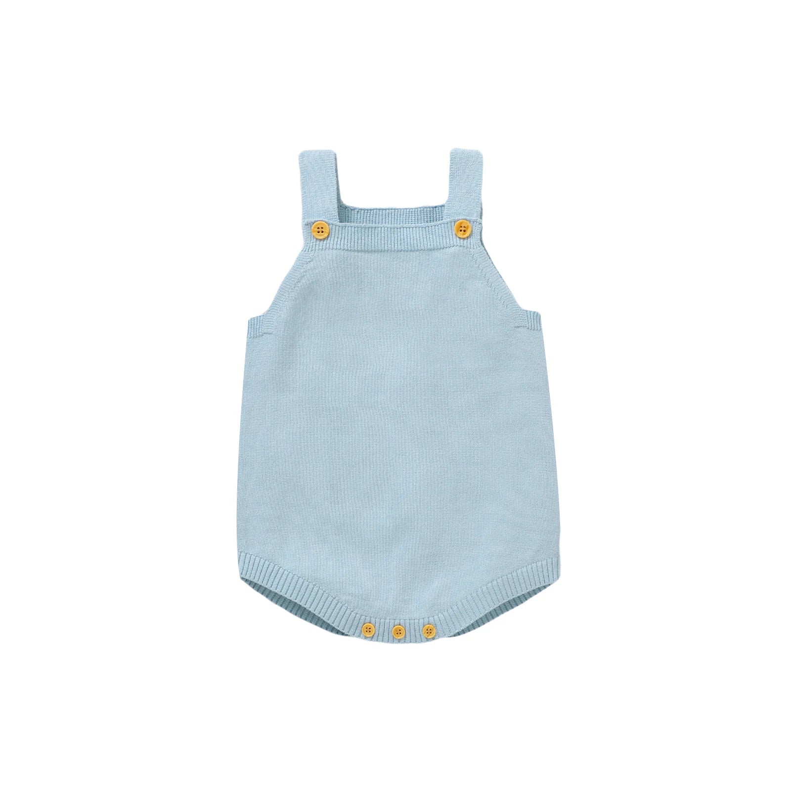 Newborn Baby Bodysuit Cotton Knit Children Sling Clothes Fashion Solid 0-18M Overalls Infant Boy Girl Jumpsuit Sleeveless Summer