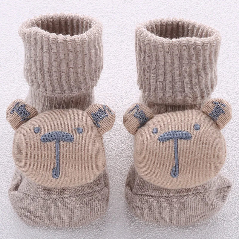 Baby Socks Girls Clothes Boys Slipper Newborn Accessories Anti Slip Bow Lion Cute Kids Toddlers Children Gift Infant Stuff Toy
