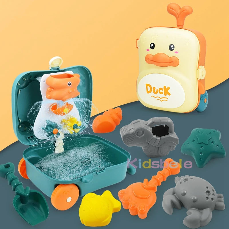 Kids Beach Toys Baby Beach Play Toys Sandbox Kit Summer Toys Beach Accessories Sand Water Game Tools Bath Toy For Baby
