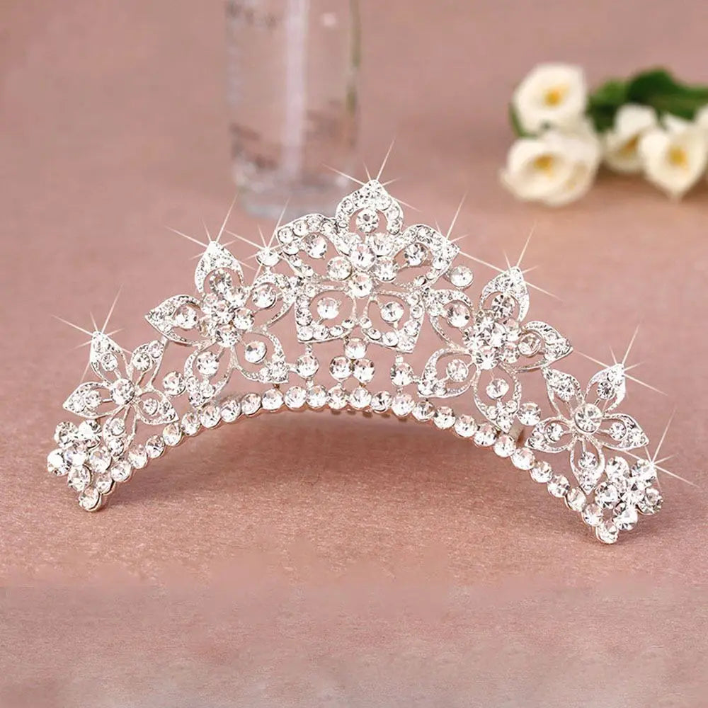 Children Stylish Hair Comb Sweet Headband Tiara Shiny Headwear Wedding  Jewelry Hair  Styling Accessories Fashion Accessories
