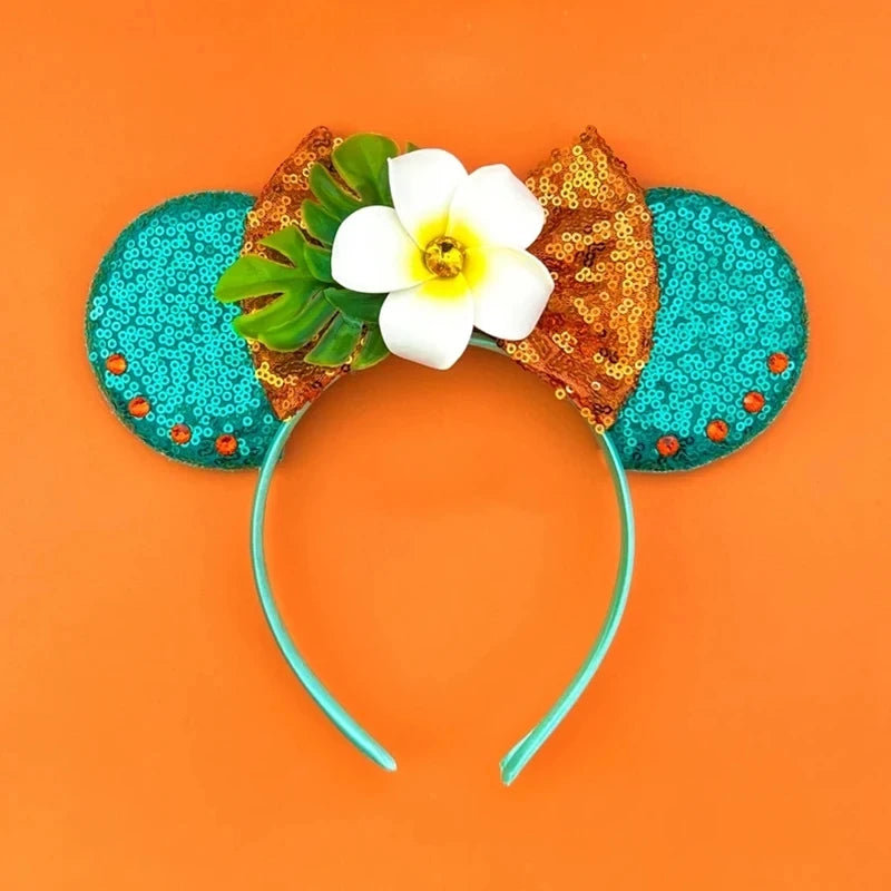Beauty and Beast Baby Headbands Girls Belle Hair Accessories Enchanted Rose Ear Hairband Kid Crown Bow Headwear Baby Photography