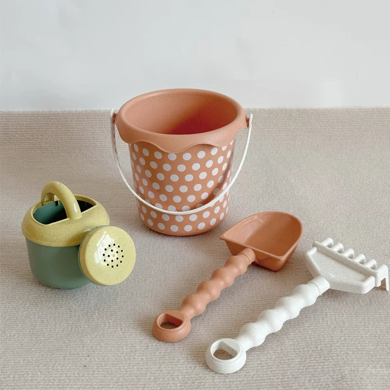 Beach Play Toys Children Portable Garden Seaside Shovel Sand Truck Storage Bucket Sand Digging Tools Summer Outdoor Party Gift